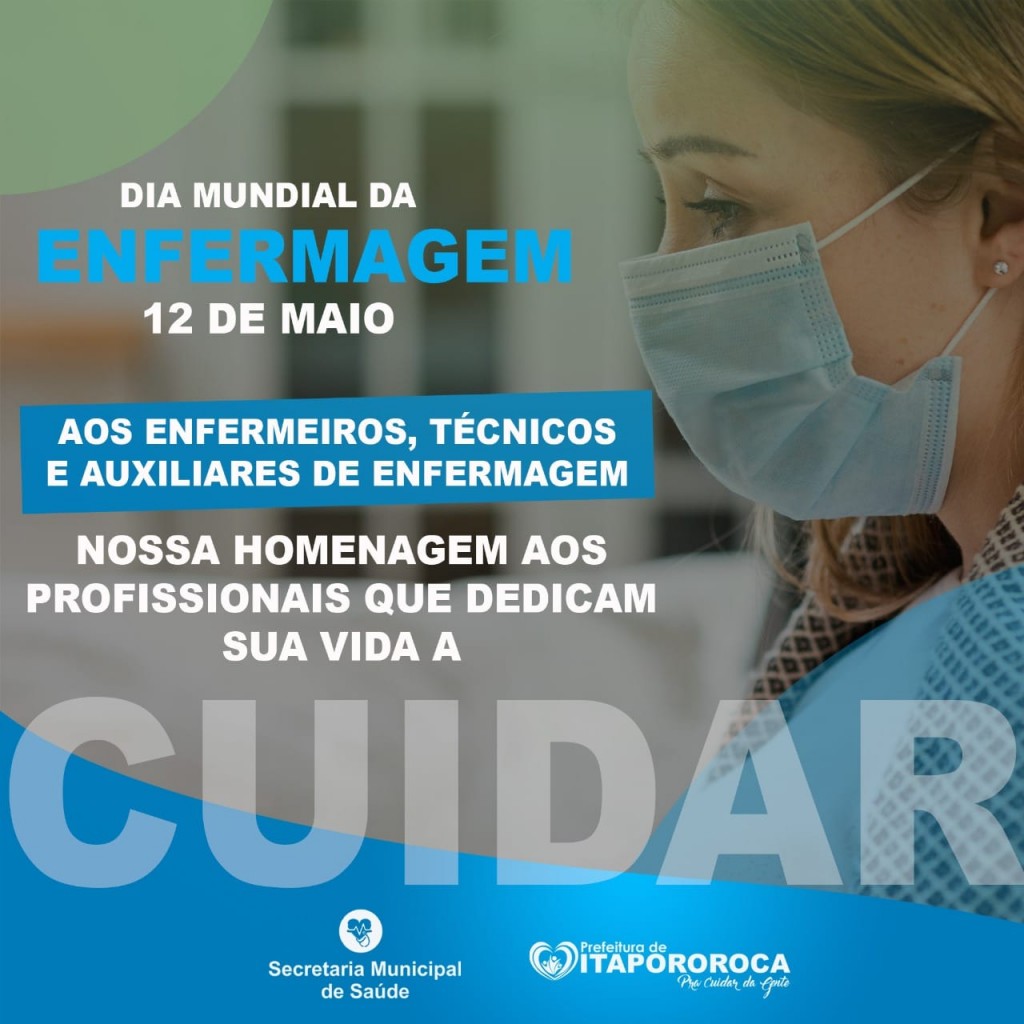 Prefeitura de Itapororoca parabeniza os profissionais de Enfermagem pelo seu Dia